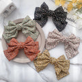 Wholesale Women Hair Accessories 3 Layers Butterfly Hair Claws Custom Print Floral Bowknot Hair Clips