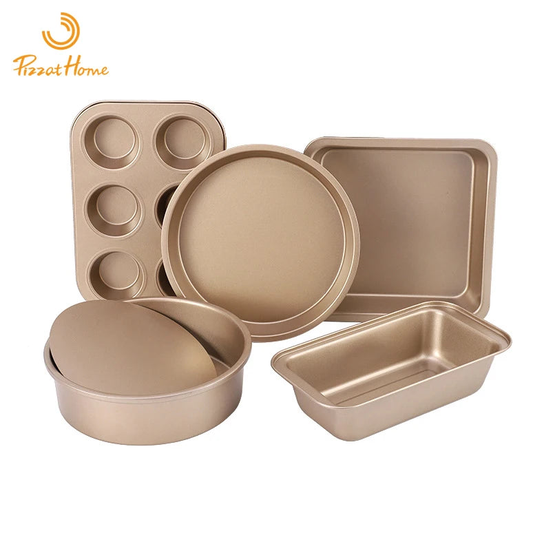 8 Inch Live Bottom Cake Mold 6 Hole Pizza Pan Toast Box square Baking Pan Baking Tool Set