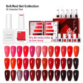 Vendeeni Nail Supplies New Year Red 36Colors Gel Nail Polish Kit OEM Free Custom Professional Salon High Pigment Nail Gel Polish