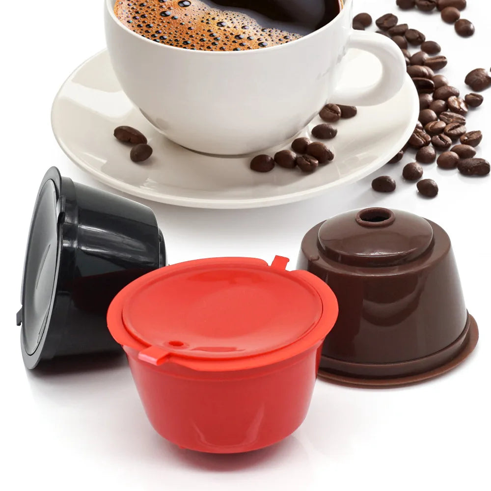Reusable Plastic Capsule Coffee Filter Baskets Refillable & Compatible Capsule Fit Food Contact Safe Classic Style Stocked