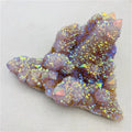 Natural Raw Aura Amethyst Cactus Cluster Aura Crystal Cactus