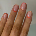 Wholesale 2025 Best Short Ban Niu Ripple Press on Nails ABS Material French Style for Fingers Private Label Full Cover
