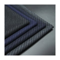 Luxury Italian Suiting Fabric for Women and Men Comfy 97% Merino Wool Stripe Worsted Wool Suit Yarn Dyed Pattern for Jackets