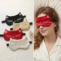 Custom Satin Silk Eye Mask with Elastic Adjustable Strap Shading Light Lightweight for Sleeping for All Skin Types