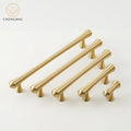 CHENLANG Adjustable Long Rod Cabinet Handle Satin Brass Modern Kitchen Door Pull Knob Drawer Wardrobe Dresser Living Room