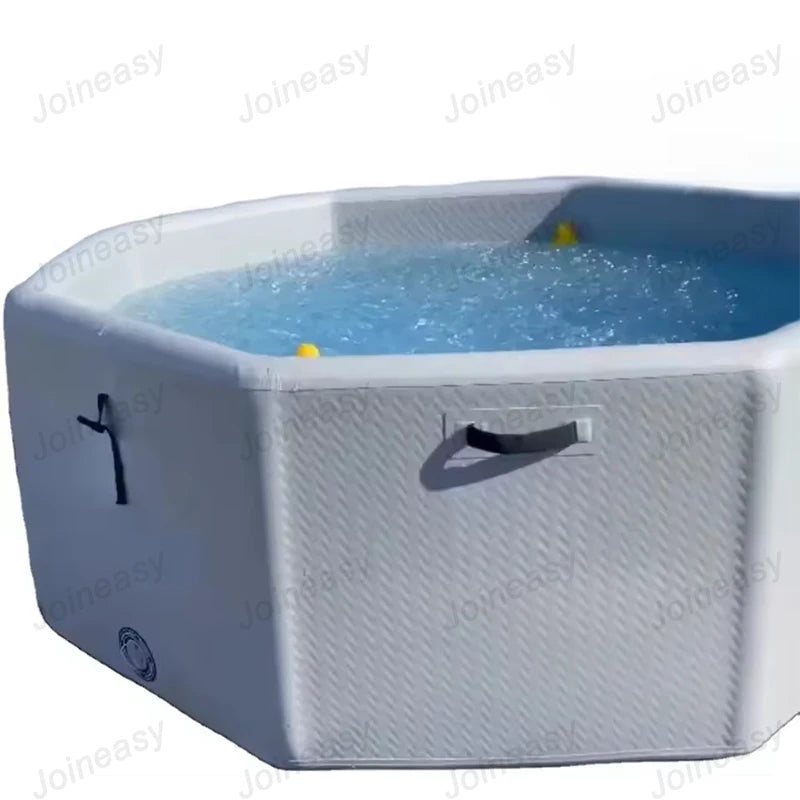 Customized Octagon Hexagon Extra Large Ice Pool Bath Tub Inflatable Cold Plunge Pod Suitable for 4 to 6 People Pro Ice Bath