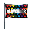 New Design 3x5ft Love Wins Flag for Yard Lawn Indoor Outdoor Decoration