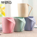 Sustainable Wholesale Western Modern Creative Wheat Straw Fiber Coffee Mugs Cup Coffee with logo