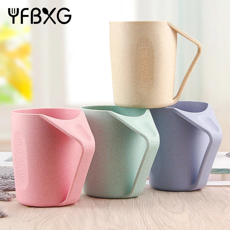 Sustainable Wholesale Western Modern Creative Wheat Straw Fiber Coffee Mugs Cup Coffee with logo