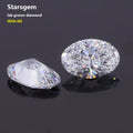 Starsgem Lab Grown Diamond Oval Cut Engagement Ring DE VS VVS OS Diamond Wedding Ring 14K White Gold IGI Certificate CVD Diamant