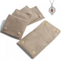 Jewelry Pouch Zip Lock Padlock Bag Velveteen Jewelry Packing 100x95mm