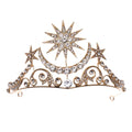 New Wholesale Rhinestone Sun Star Moon Crystal Crown V Shape Tiara for Women