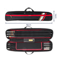 7 Holes Capacity Pocket Cue CaseJflower Billiard Case Waterproof Fabric Bag
