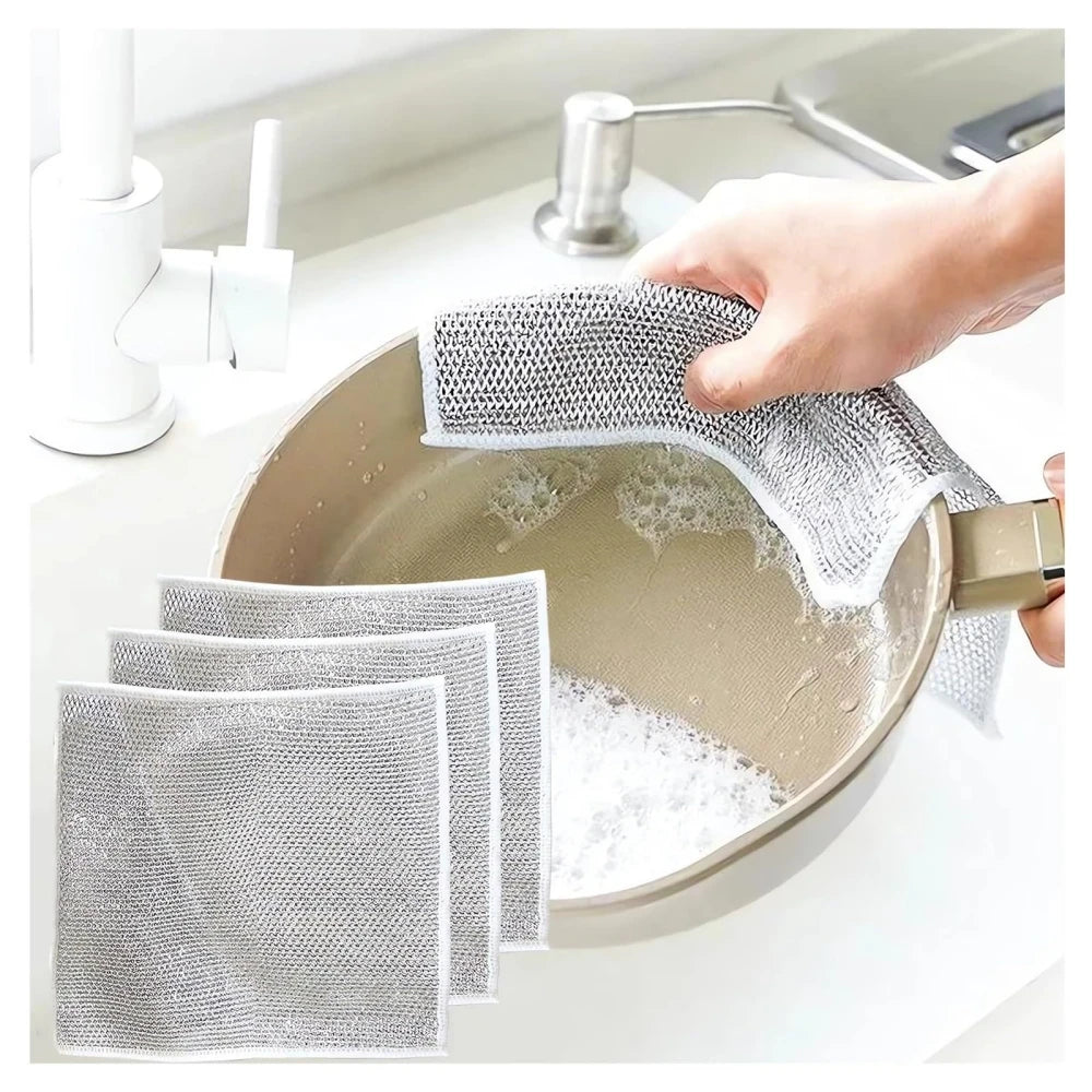 DOOSO Dish Cloths for Washing Dishes Steel Scrubbers for Cleaning Dishes