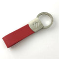 Metal Leather Car key holder Pu Leather keyring Blank Engraved Logo Bronze Key Ring Metal Keychain Custom Company Logo