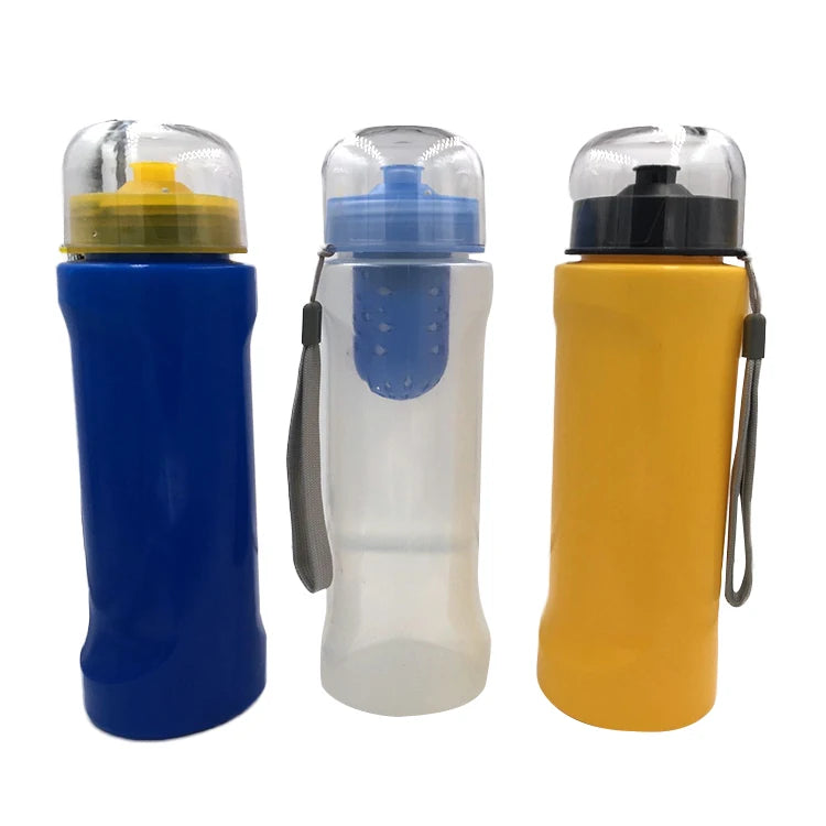 Yenvqee Custom Camping Sport Travel Personal Drink Water Purifier Portable Activated Carbon Water Filter Bottle for Car Outdoor