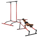 Free Standing Power Tower Pull-Up Station 220lbs Capacity Dip Station with Steel Material for Home Use