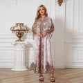 Muslim Fashion Printing Diamonds Elegant Party Belted Long Dresses Jalabiya Moroccan Turkish African Abaya Saudi Kaftan