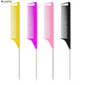 Wanmei Braid Detangling Hair Brush Highlights Braiding Combs Rat Tail Customized Tail Comb Braiding Hair Comb