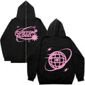 Y2K 100% Cotton Custom Logo French Terry Zipper-Up Solid Luxury Quality Heavy Weight Oversized Fit Men's Hoodies
