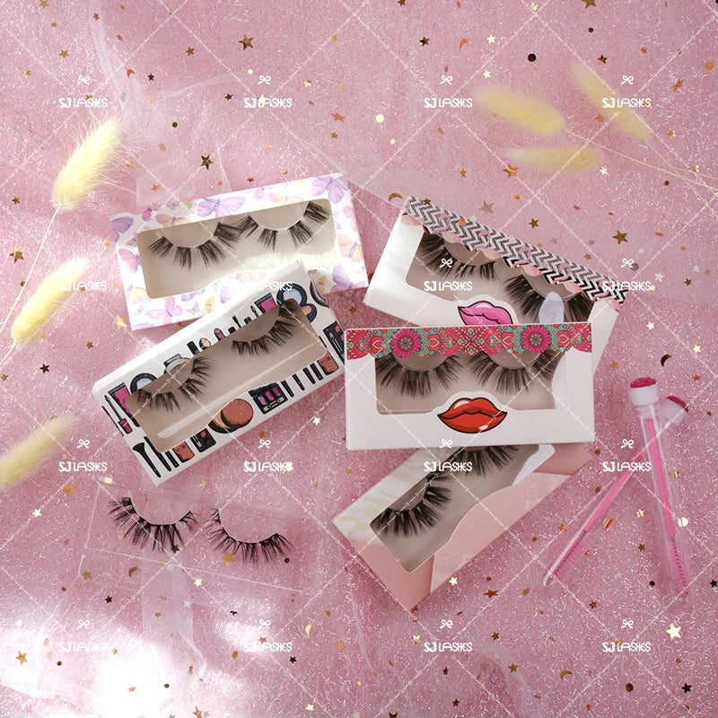 Pre Mapped Silk Cluster Lashes Pre Cut Diy Lash Extensions Ready Stock Paper Box