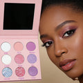 Hot Selling Dry Eye Shadow Blending Brush Palette with Shimmer Finish Big Eyeshadow Blush Contour Palette