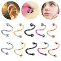 Stainless Steel Nose Ring Hoop Cartilage Hoop Septum Piercing Nose Rings Hoop Nose Ring Surgical Steel 20g Gauge Body Piercings