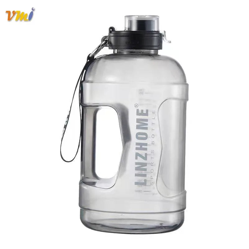 Bucket Water Cup Large Capacity Portable Carry Rope Sport Water Bottle Plastic