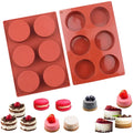 Cheap Price Handmade 6 Cavity Round Cylinder Soap Mold for Cupcake Handmade Soap Muffin Cake Cheesecake