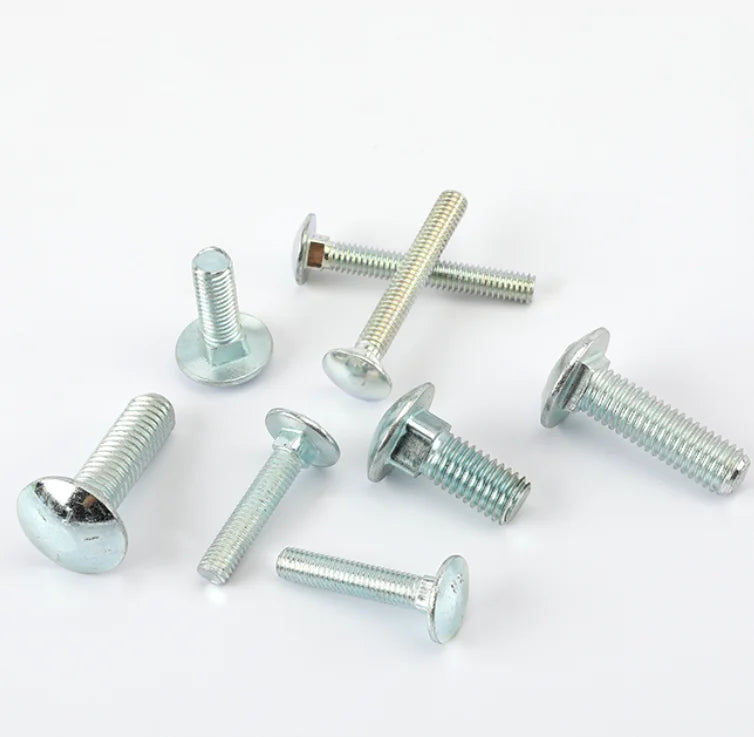 Chrome Plated Steel Bumper Bolts Large Oblate Head Carriage Bolt square Neck with Step Bolt Manufacturers Custom