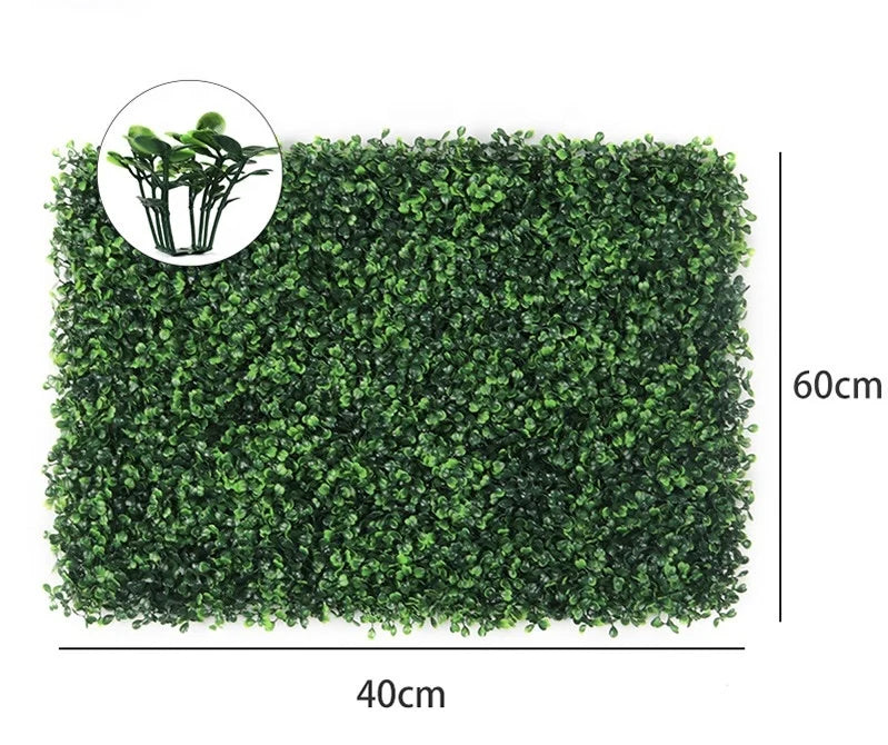 Factory-Provided 16*24inch Artificial Boxwood Hedge Screen Milan Grass Decorative Wall Privacy Hedge Plant High Quality Boxwood