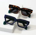 2025 New Fashion Retro Small Rectangle Sunglasses Shades Cat Eye Custom Logo Unisex Square Thick-frame Sunglasses