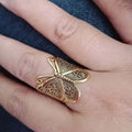 GT Original Design Fashion  Tungsten Ring GT Hot Selling Retro Hollow Ring Jewelry Women Open Ring Wholesale