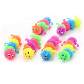 Factory Wholesales Rubber Simulation Caterpillar Toys Cat Toys Vent Toys