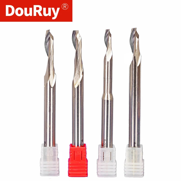 DouRuy HSS-M2 8mm One Flute End Mill for Aluminum Alloy Door Window Milling Cutter CNC Bit Milling Cutting Tools