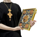 New Large Alloy Gold Plating 35*27CM Gospel Cover Godfather Bishop Bible Cover Religious Activity Products