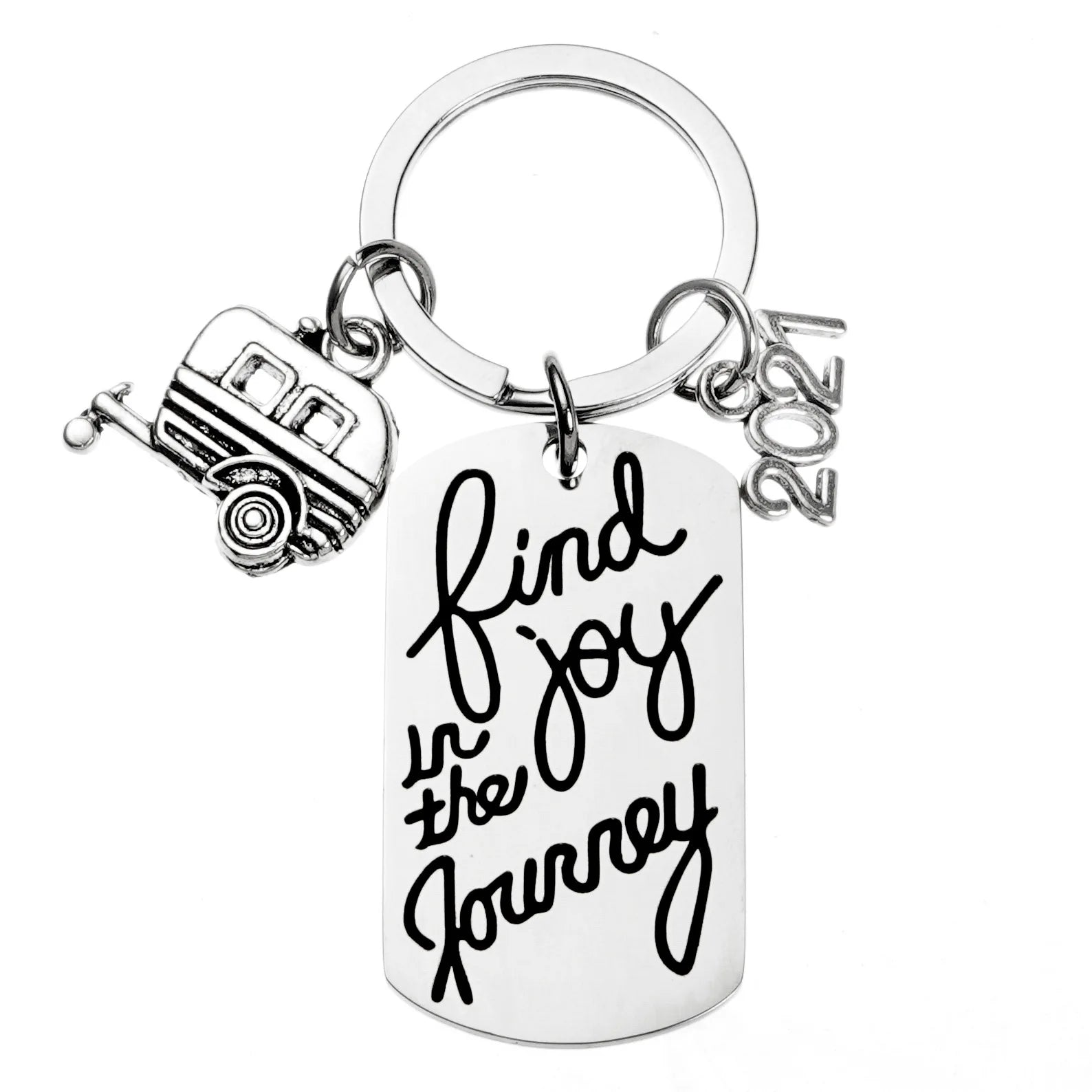 DIY 2023 European-American Miniature Caravan Keychain Outdoor Camping Gift Accessory