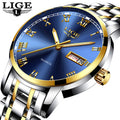 LIGE 9846 Top New Luxury Fashion Diver Watch Men Waterproof Date Clock Sport Watches Mens Quartz Wristwatch Relogio Masculino