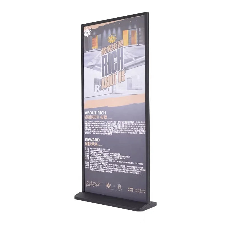 Venue Door Type Display Rack 80x180 Iron Water Injection Billboard Display Rack Eco-Friendly Wedding Poster Rack for Advertising