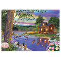 Ever Moment Diamond Painting Scenery House Lake Country Resort Full Square Embroidery Mosaic 3d DIY Art Wall Decoration 4Y2042