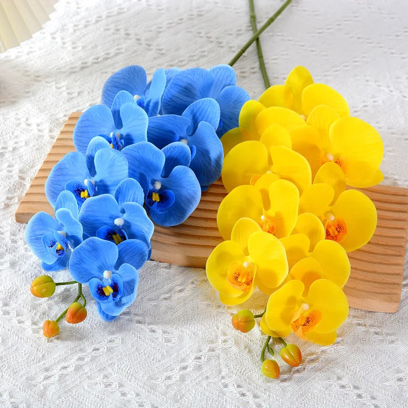 AF0517 Natural Real Touch Latex Moth Orchid Artificial Flower Butterfly Orchid Fake Orchid Decorative Flowers Phalaenopsis