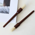 PUSELIFE Long Handle Coffee Grinder Powder Cleaning Brush Coffee Machine Brush Wood Handle Pig Bristle Dusting Espresso Brush