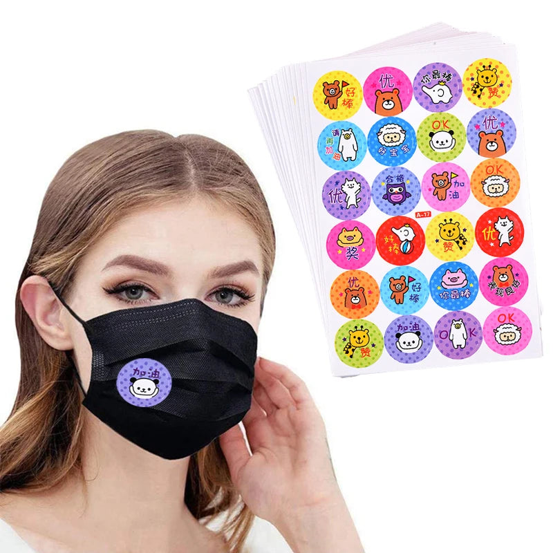 Custom Design M Ask Patch Natural Pure Aroma Essence Oil Refreshing Fragrance Breath Fresheners Scented Stickers Waterproof