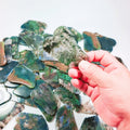 Huiying Moss Agate Stone Scraping Massage Face Body Wildling Spiky GuaSha Massage Tool