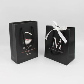 Wholesales Luxury Small Packaging Paper Bag With Logo White Bolsa De Papel Embalaje Para Paper Gift Bag for Shopping