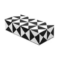 Home Decor Wooden Handicrafts Black White Triangle Art Storage Organizer Box