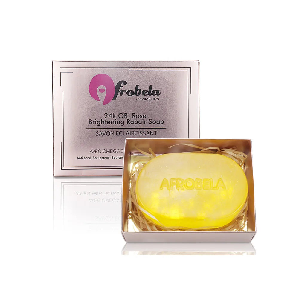Private Label Skin Care Natural 24K Gold Rose Brightening Whitening Soap