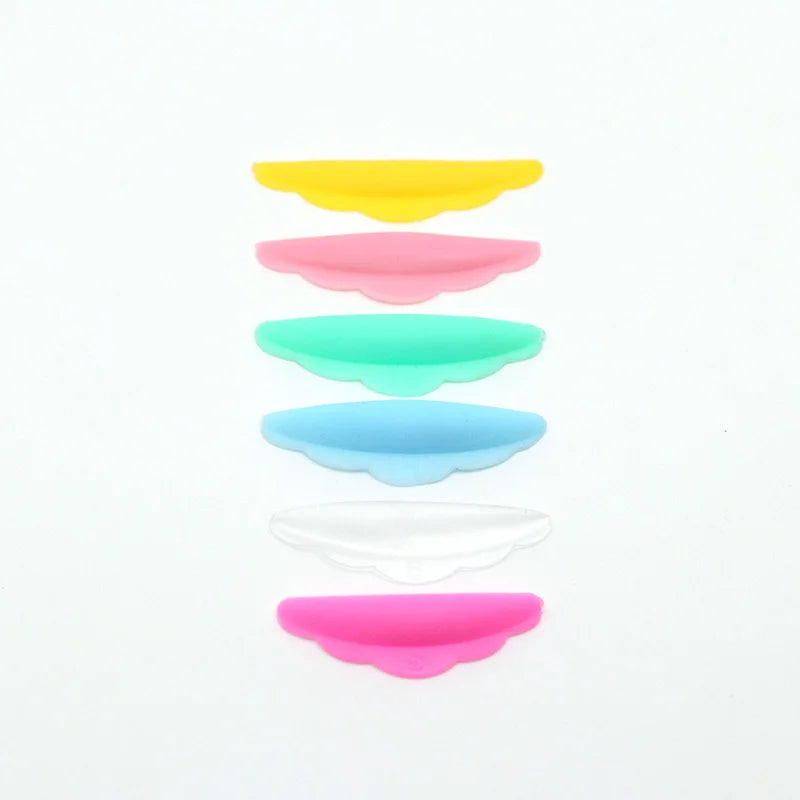 6 Colors Eyelash Perm Custom Logo Eyelash Lift Silicon Pads 5 Sizes Curler Eyelash Perm Silicone Pads