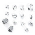 Cuban Necklace 18k Clasp Factory Outlet Wholesale Fashion Stainless Steel V Shaped End Clasps Accessories Chain Terminator