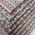 F154 Printed Geometric Pattern PVC Leather Notebook Cover Pen Bag Handcrafts Furniture Garment Use Decorative Golf Anti-Mildew